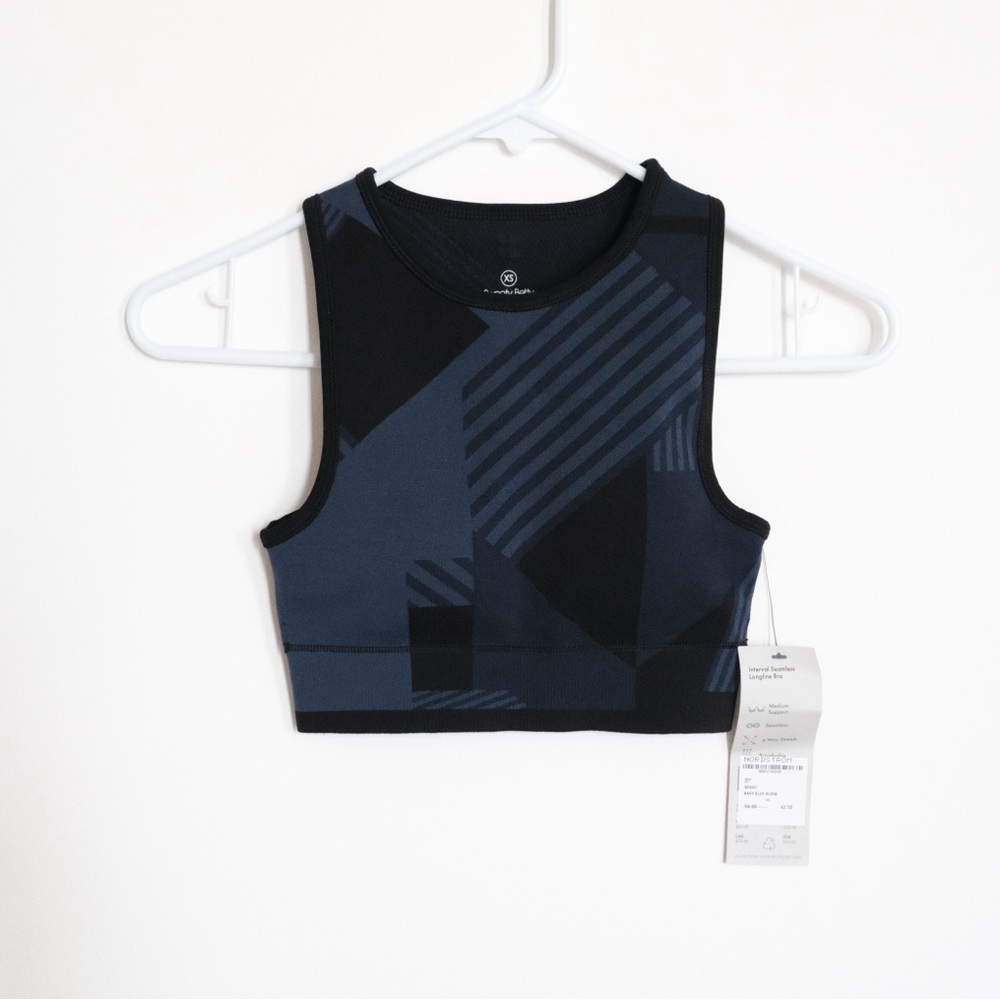 NWT Women's Sweaty Betty padded high neck bra top Size XS